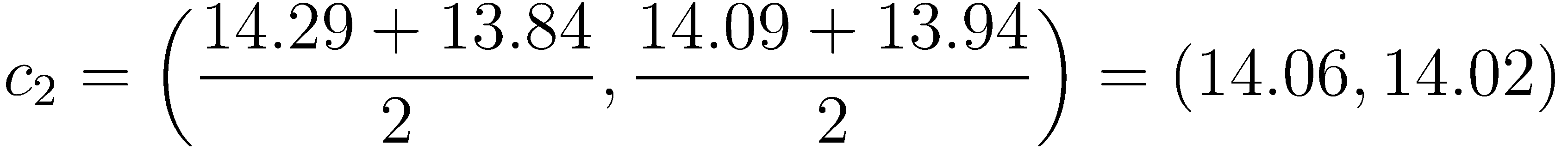 valor nuevo del centroide c2